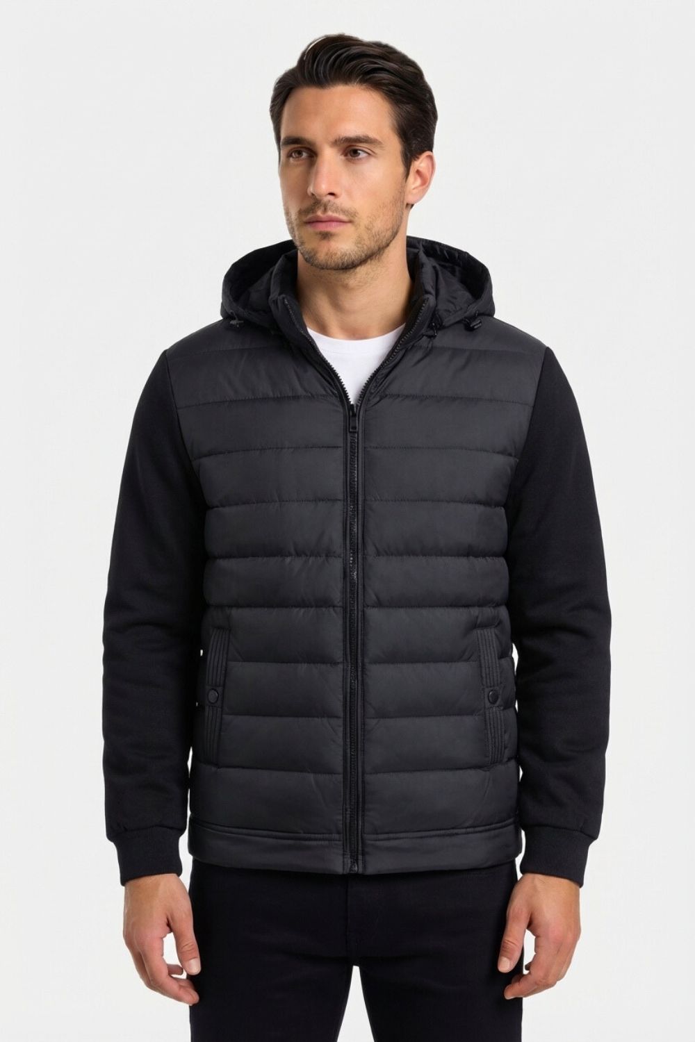 Midnight Hybrid Hooded Jacket