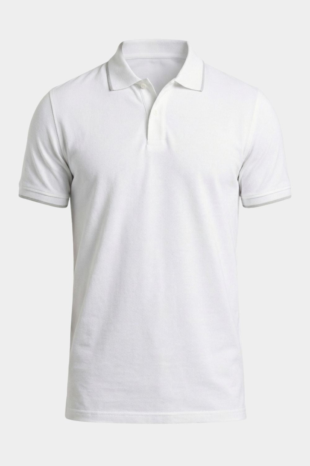 Classic White Slim Polo
