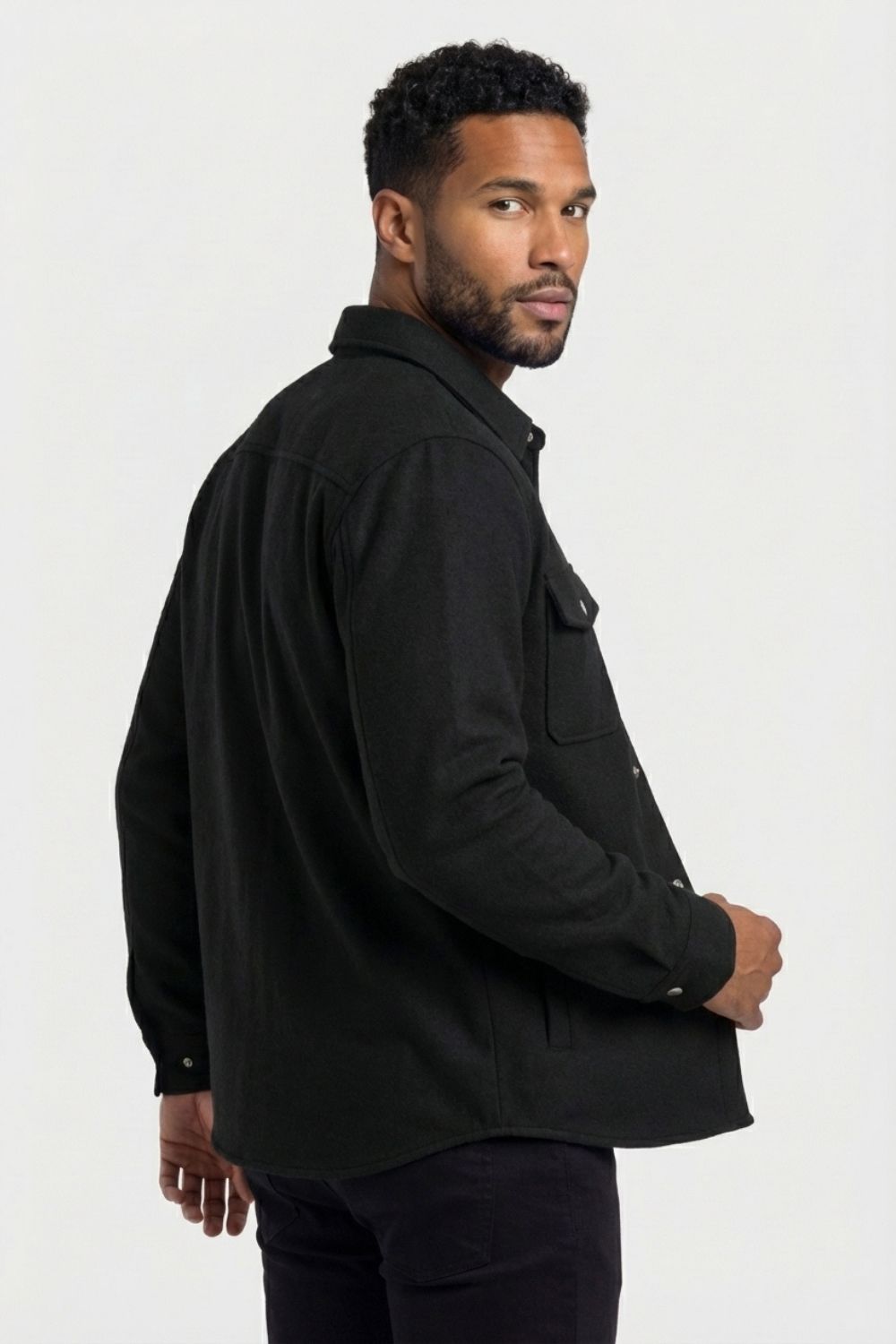 The Signature Black Overshirt