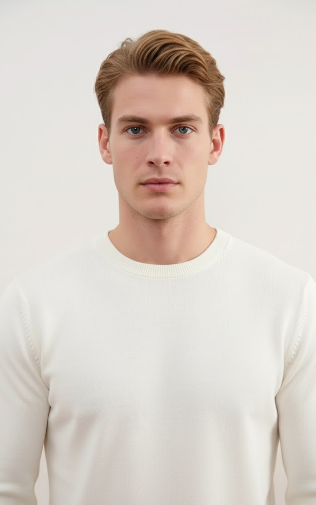 Men’s Classic Crew Neck Sweater – Premium Cotton Blend Knit