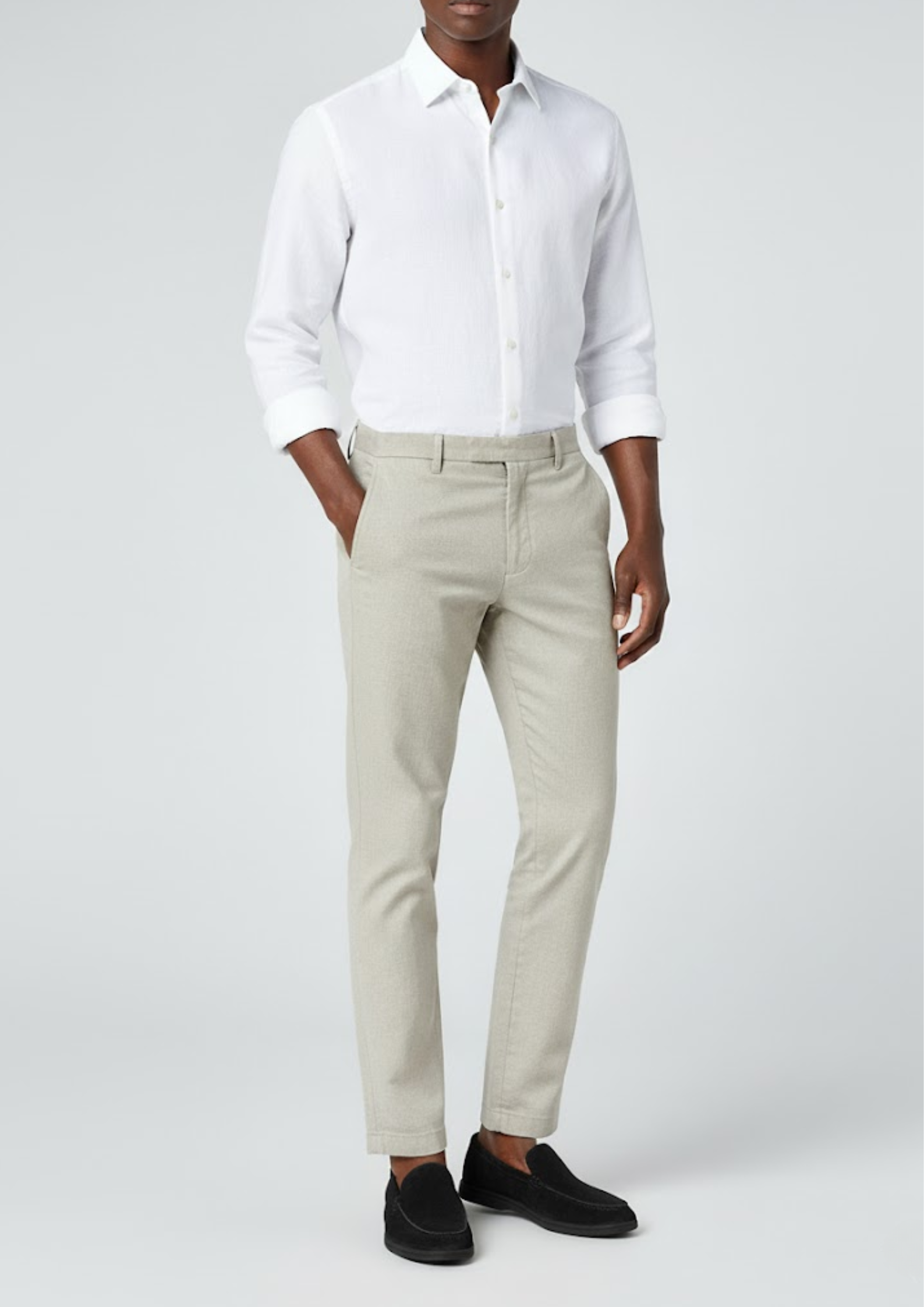 Premium Suede Loafers - Black Soles