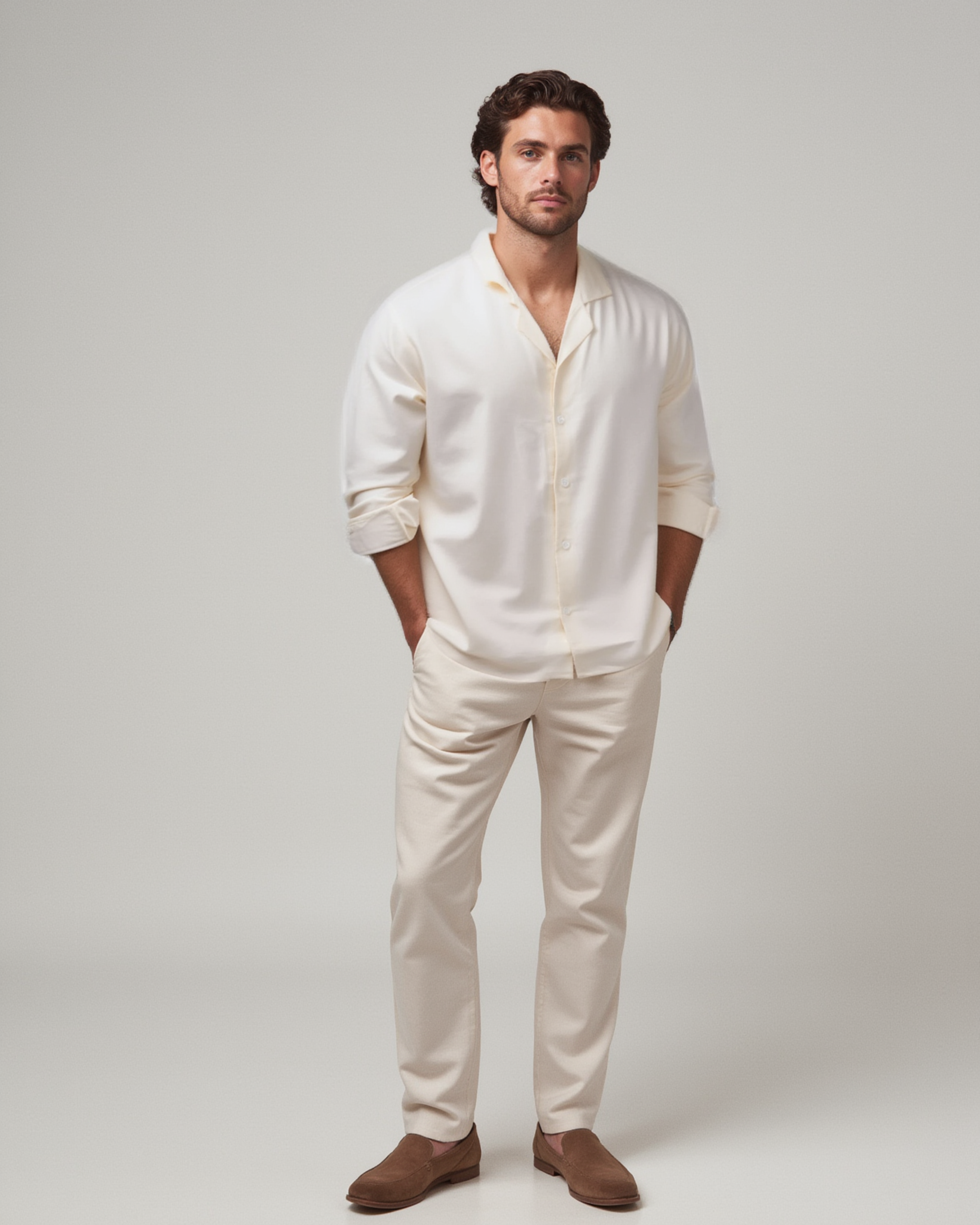 Giacomo Long Sleeve Linen Shirt