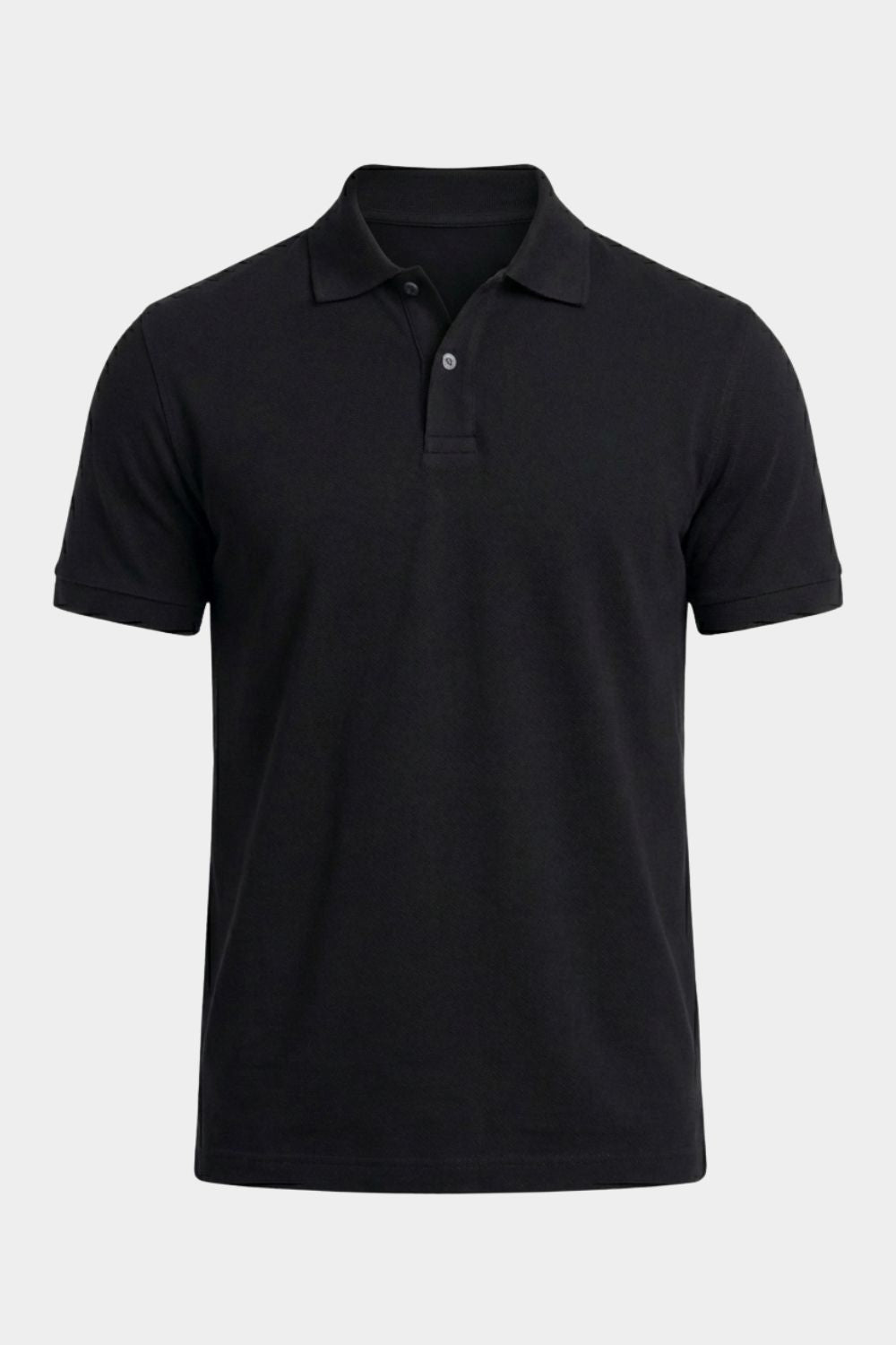 Jet Black Slim Polo