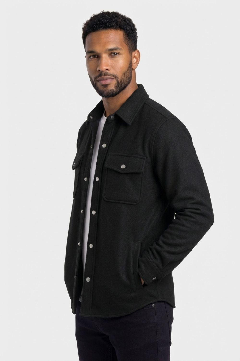 The Signature Black Overshirt