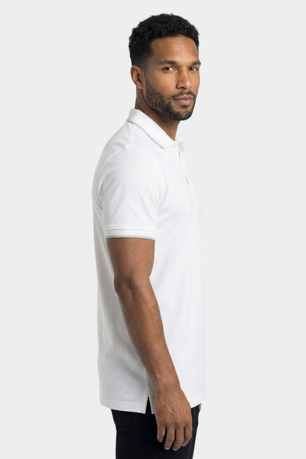 Classic White Slim Polo