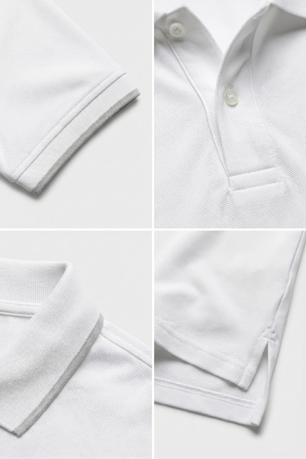 Classic White Slim Polo