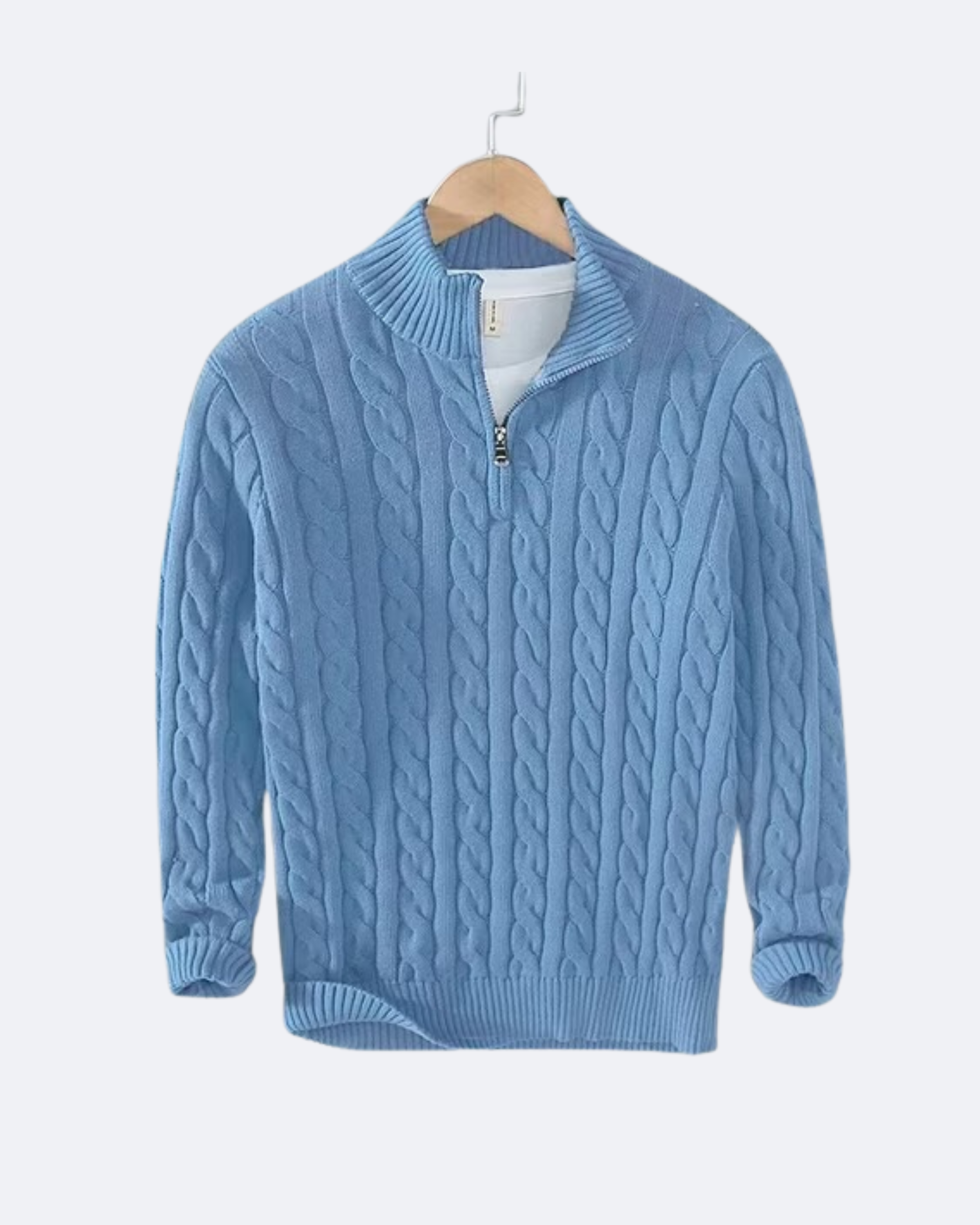Claudio Cable Knit Quarter-Zip