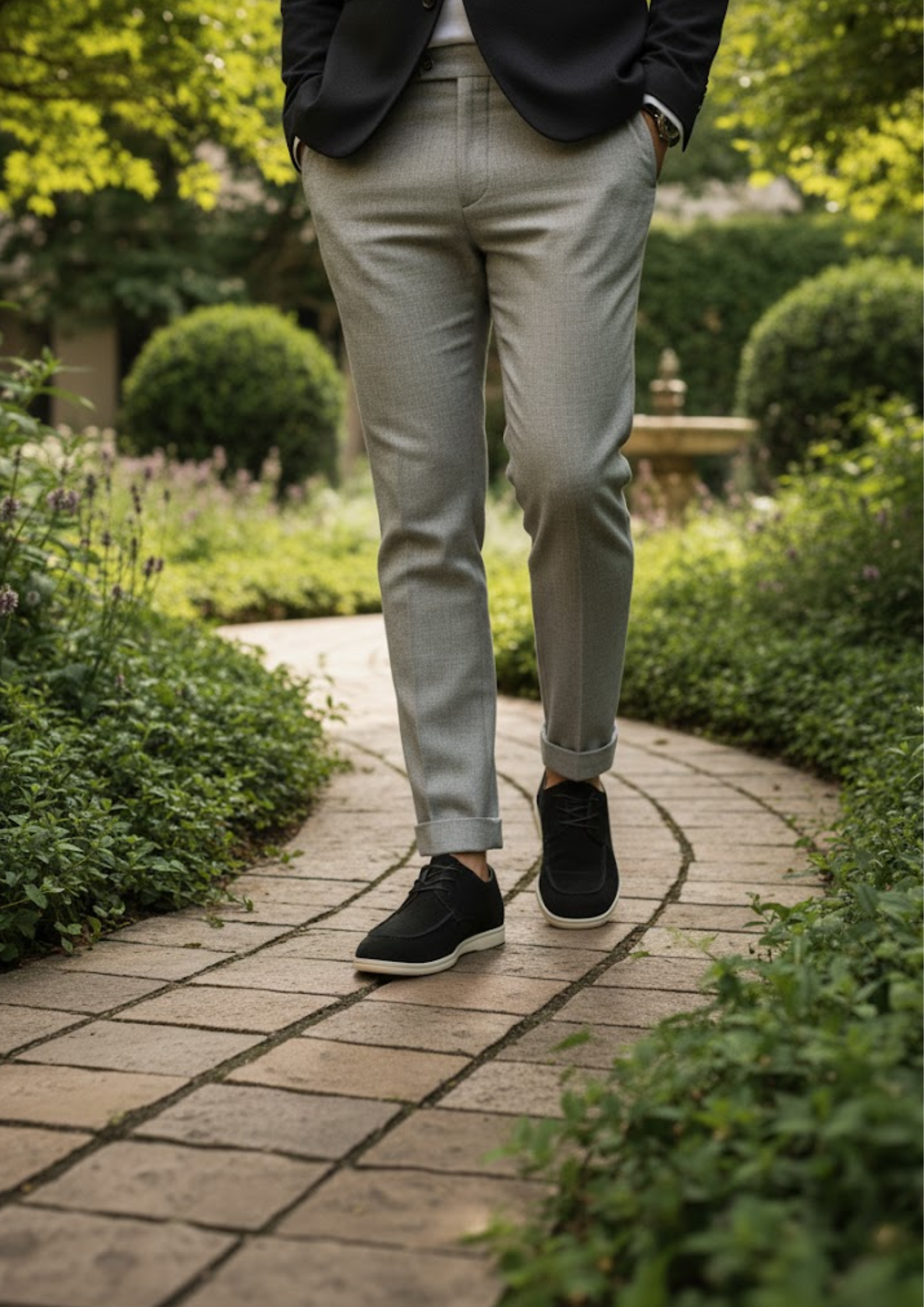 Men’s Suede Lace-Up Derby Shoes – Casual Dress Shoes with Soft Suede Leather