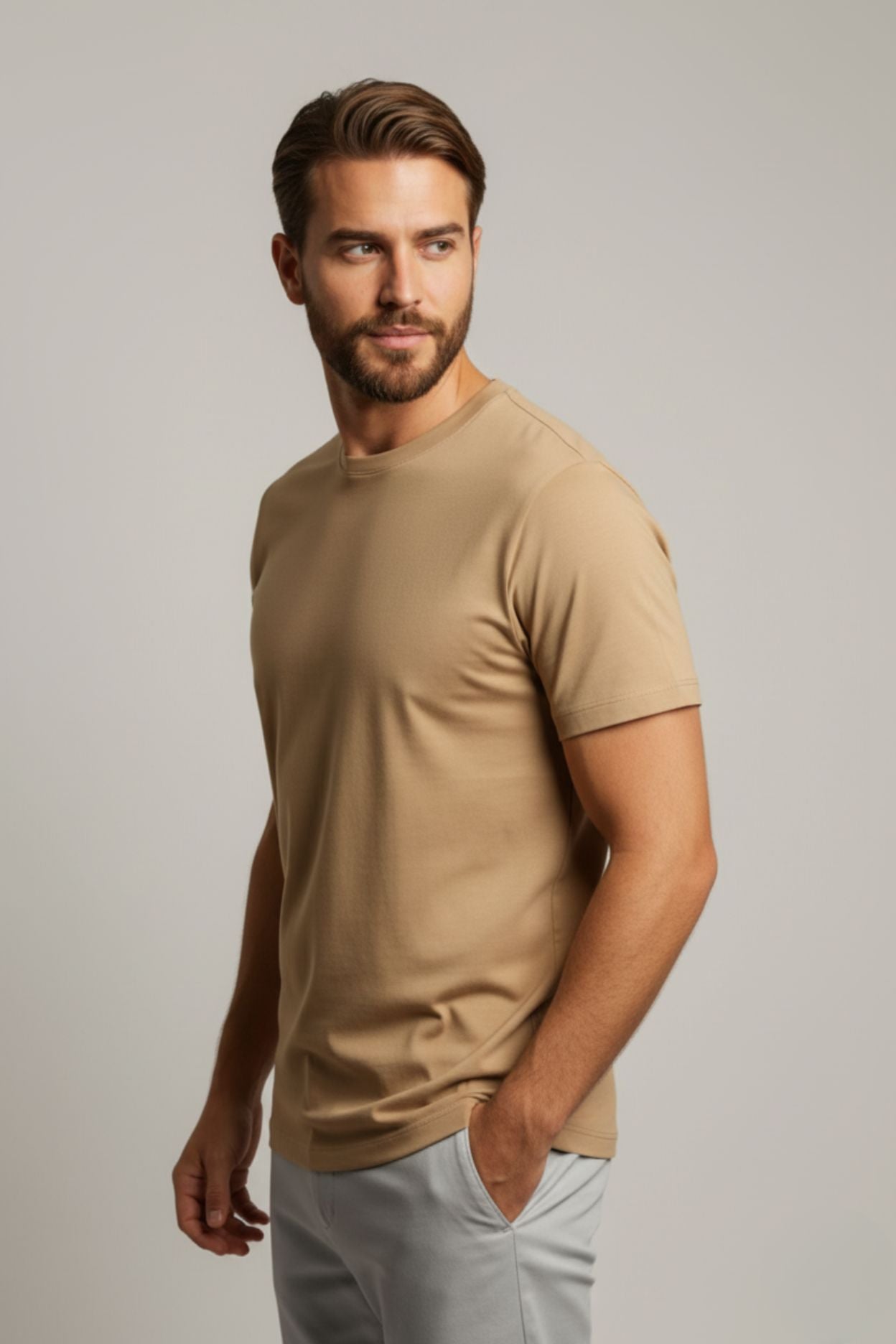 The Basic Taupe T-Shirt
