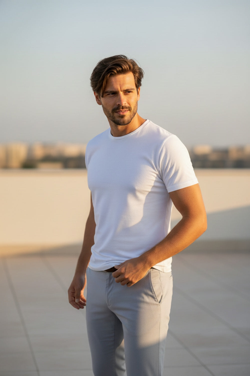 Le t-shirt blanc basique